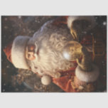 Vintage Santa Claus with glowing Christmas ball Tissue Paper<br><div class="desc">Embarking on a journey through the whimsical world of holiday decorations, you stumble upon the enchanting Vintage Santa Claus with a glowing Christmas ball tissue paper. The vintage charm of Santa Claus, with his jolly expression and rosy cheeks, perfectly complements the shimmering glow emanating from the delicate Christmas ball. As...</div>