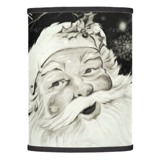 Vintage Santa Claus with snowflakes Lamp Shade | Zazzle.ca