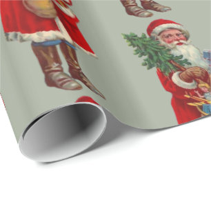 Vintage Santa Claus Wrapping Paper