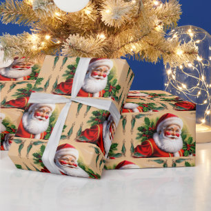 Vintage Santa Claus Wrapping Paper