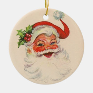 Vintage Santa Clause Christmas Ornament