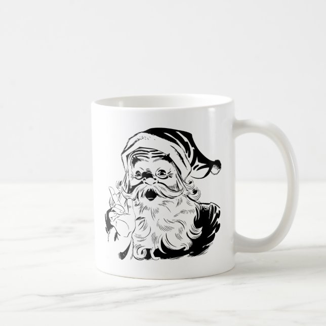 Vintage Santa Coffee Mug (Right)