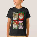 Vintage Santa Coquette Leopard Bow Preppy Christma T-Shirt<br><div class="desc">Vintage Santa Coquette Leopard Bow Preppy Christmas Holiday</div>