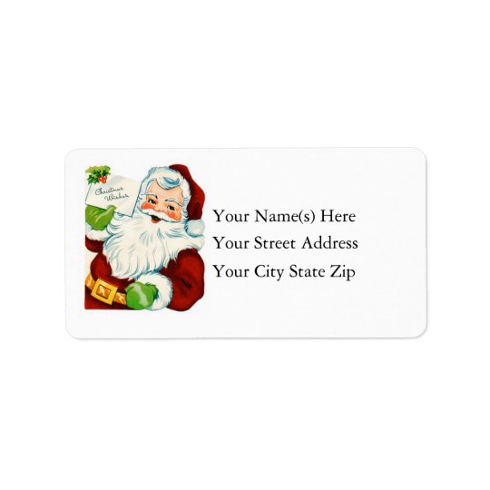 Vintage Santa Delivers Christmas Wishes