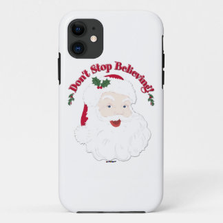 Vintage Santa Don't Stop Believing! iPhone 11 Case