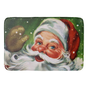 Vintage Santa Face 1 Bath Mat