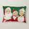 Vintage Santa Family Christmas Accent Pillow