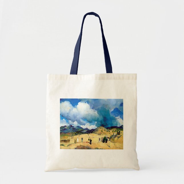 Vintage Santa Fe Hills Tote Bag (Front)