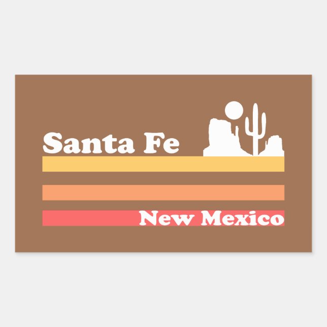 Vintage Santa Fe New Mexico Sticker (Front)