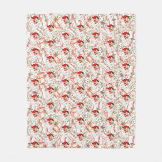 Vintage Santa Fleece Blanket