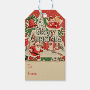 Vintage Santa Gift Tags