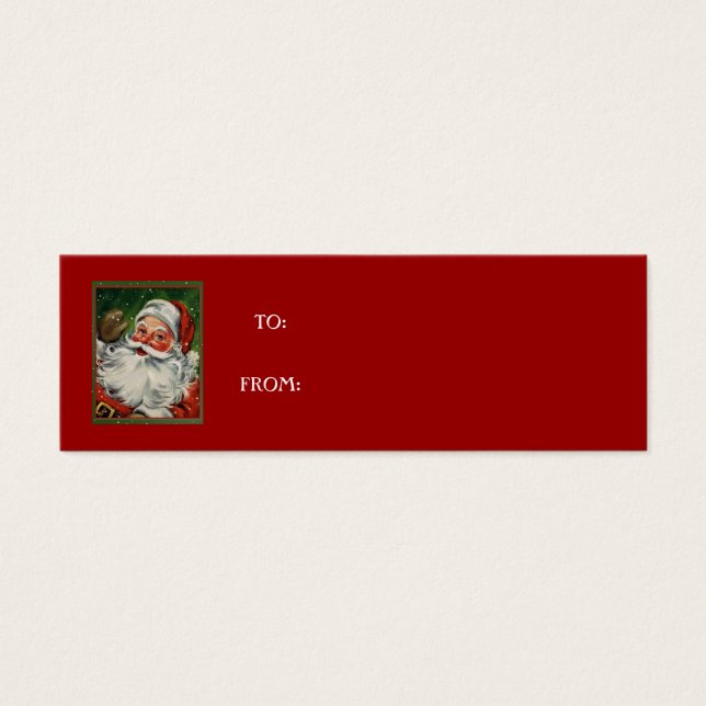 vintage santa gift tags (Front)