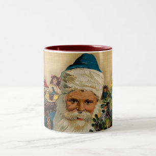 Vintage Santa- Happy Holidays: Coffee Mug