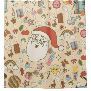 vintage santa hippie groovy christmas