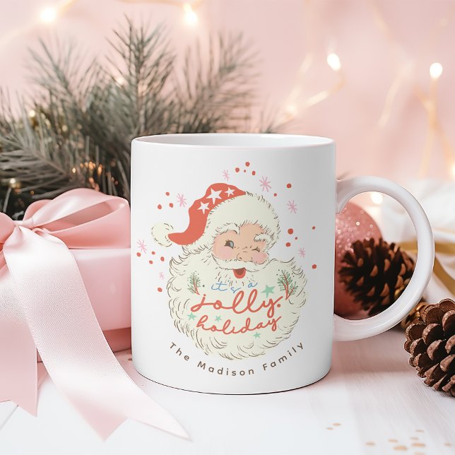 Vintage Santa Jolly Holiday Gift Coffee Mug (Creator Uploaded)