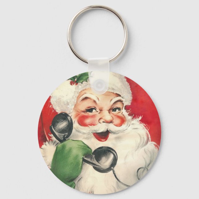 Vintage Santa Keychain (Front)