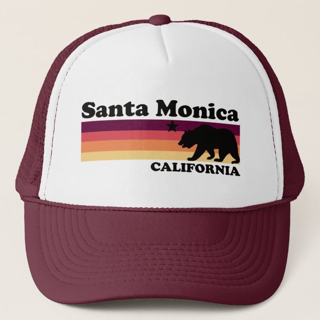 Vintage Santa Monica California Trucker Hat (Front)
