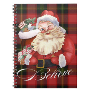 Vintage Santa Notebook