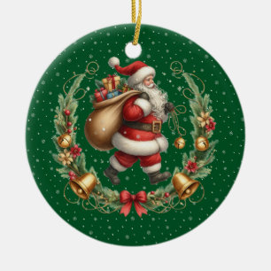 Vintage Santa Ornament