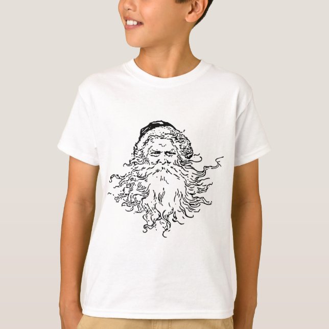 Vintage Santa Outline T-Shirt (Front)