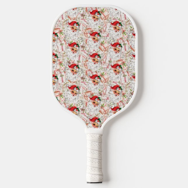 Vintage Santa Pickleball Paddle (Front)