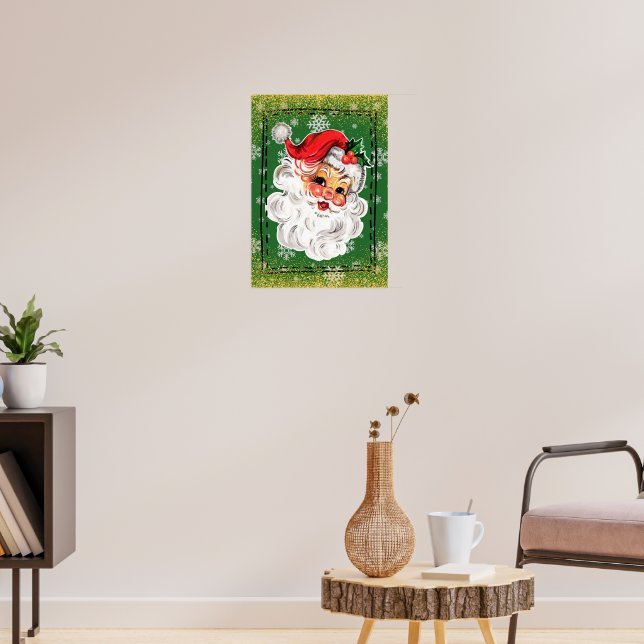 Vintage Santa Poster (Living Room 3)