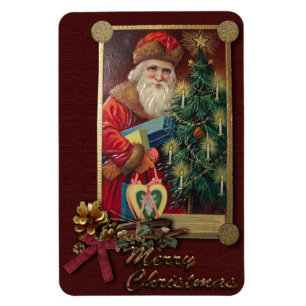 Vintage Santa Premium Magnet