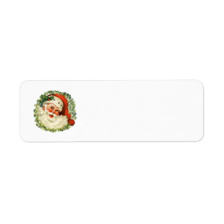 Vintage Santa Return Address Labels