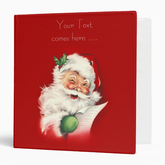 Vintage Santa Reworked! Binders (Front/Inside)