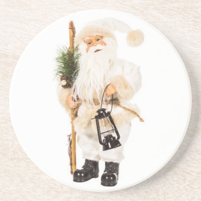***VINTAGE SANTA*** SANDSTONE COASTER (Front)