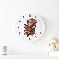 Vintage Santa Sitting in a Comfy Chair Christmas