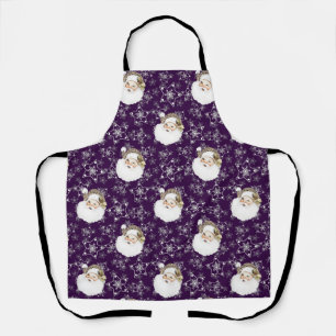 Vintage Santa & Stars Apron