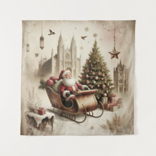 Vintage Santa Tapestry