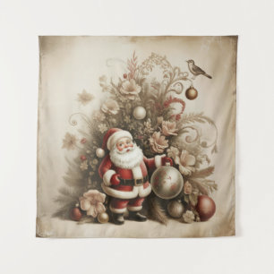 Vintage Santa Tapestry