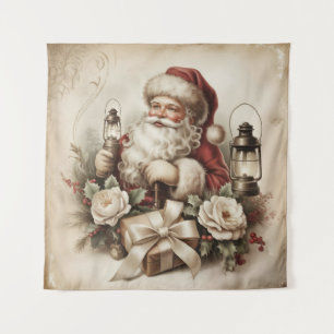 Vintage Santa Tapestry