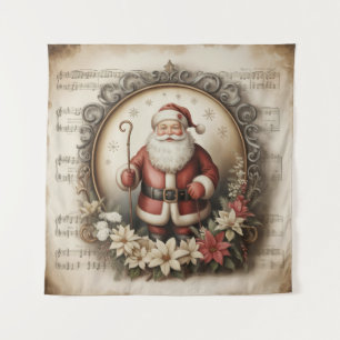 Vintage Santa Tapestry