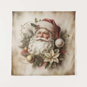 Vintage Santa Tapestry