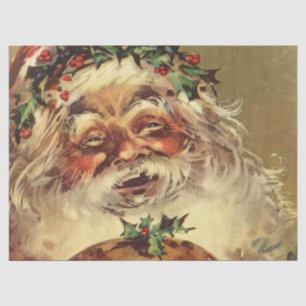 vintage santa tissue paper