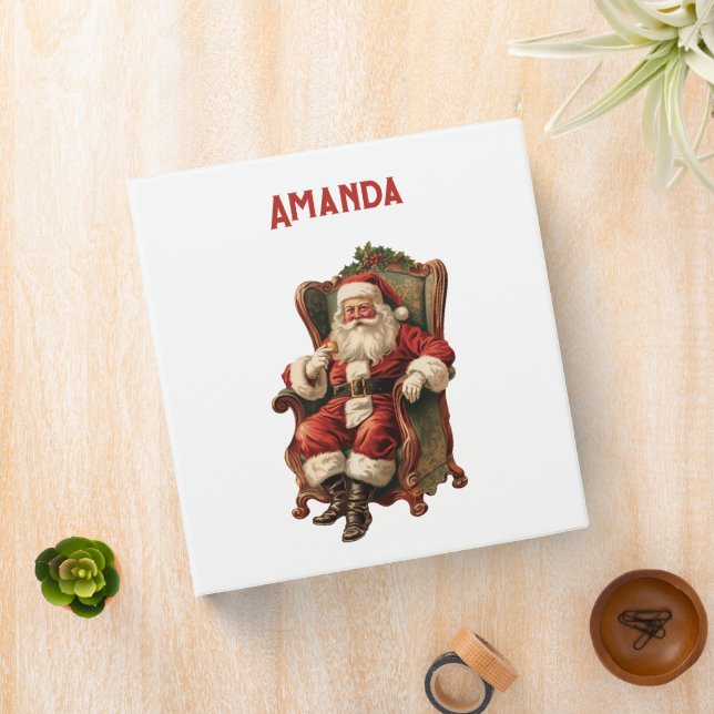 Vintage Santa Traditional Christmas Binder (In Situ)