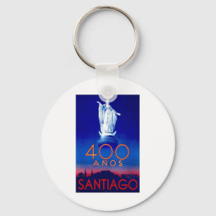 Vintage Santiago Keychain