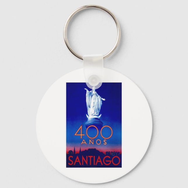 Vintage Santiago Keychain (Front)