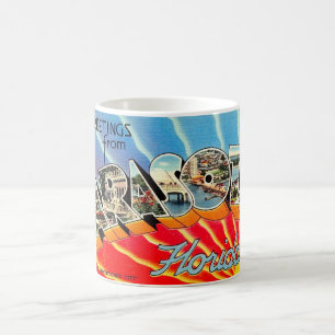 Vintage Sarasota Florida Postcard Mug