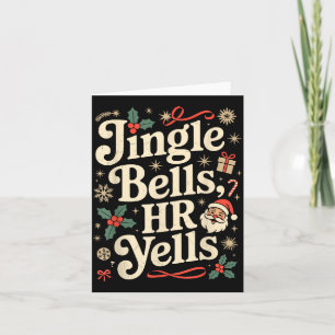 Vintage Sarcastic Retro Hr Violation Christmas Off Card
