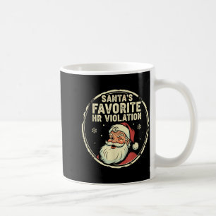 Vintage Sarcastic Retro Hr Violation Christmas Off Coffee Mug