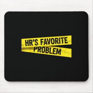 Vintage Sarcastic Retro Hr Violation Christmas Off Mouse Pad