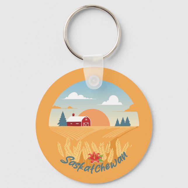 Vintage Saskatchewan Keychain (Front)