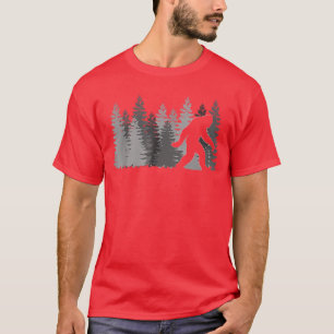 Vintage Sasquatch Gifts Father Day Walking retro f T-Shirt
