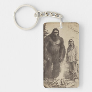 Vintage Sasquatch & Native American Photo Acrylic 