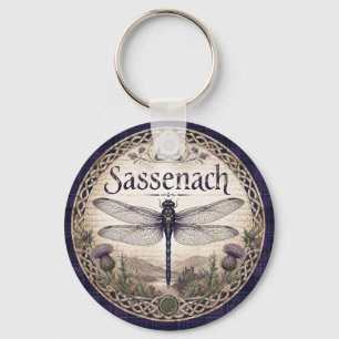Vintage Sassenach Scottish Highland Romance Keychain