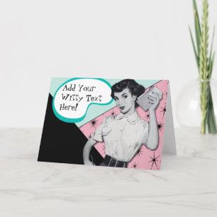 Vintage Sassy Secretary Card